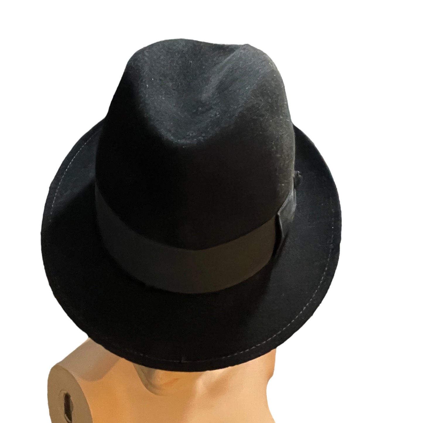 Chapeu Tipo Fedora em Feltro Preto - Barbetto & Leão