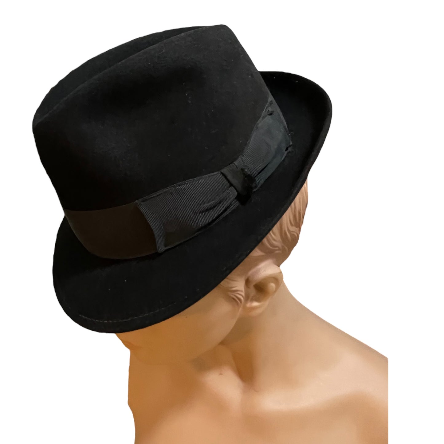 Chapeu Tipo Fedora em Feltro Preto - Barbetto & Leão