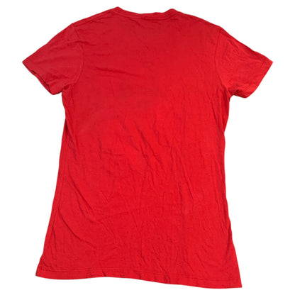 OH SNAP! Women's Red Christmas T-Shirt with Candy Cane Print – Startee Apparel, Size S