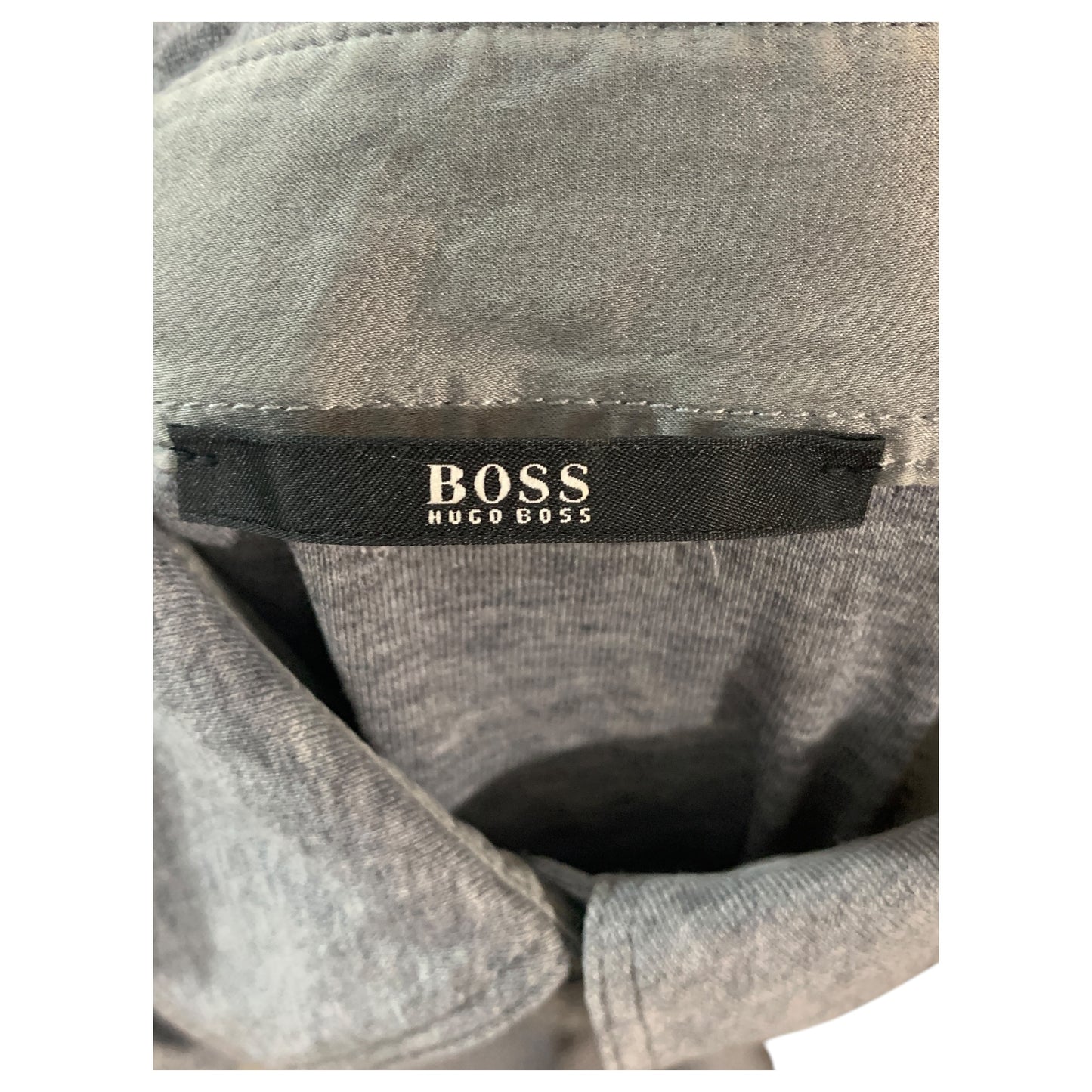 Hugo Boss Women's Long Sleeve Gray Shirt with Cuff Details Size S Comfortable Cotton