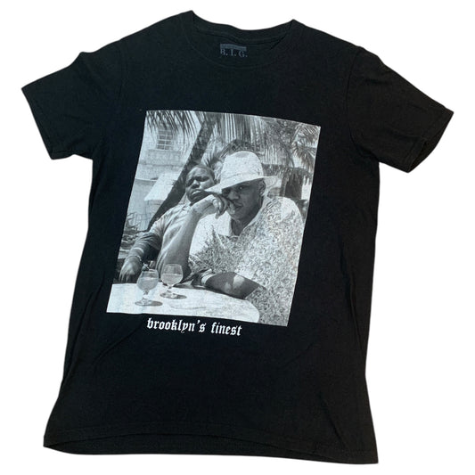 Camiseta Preta Brooklyn's Finest com The Notorious B.I.G. e Jay-Z