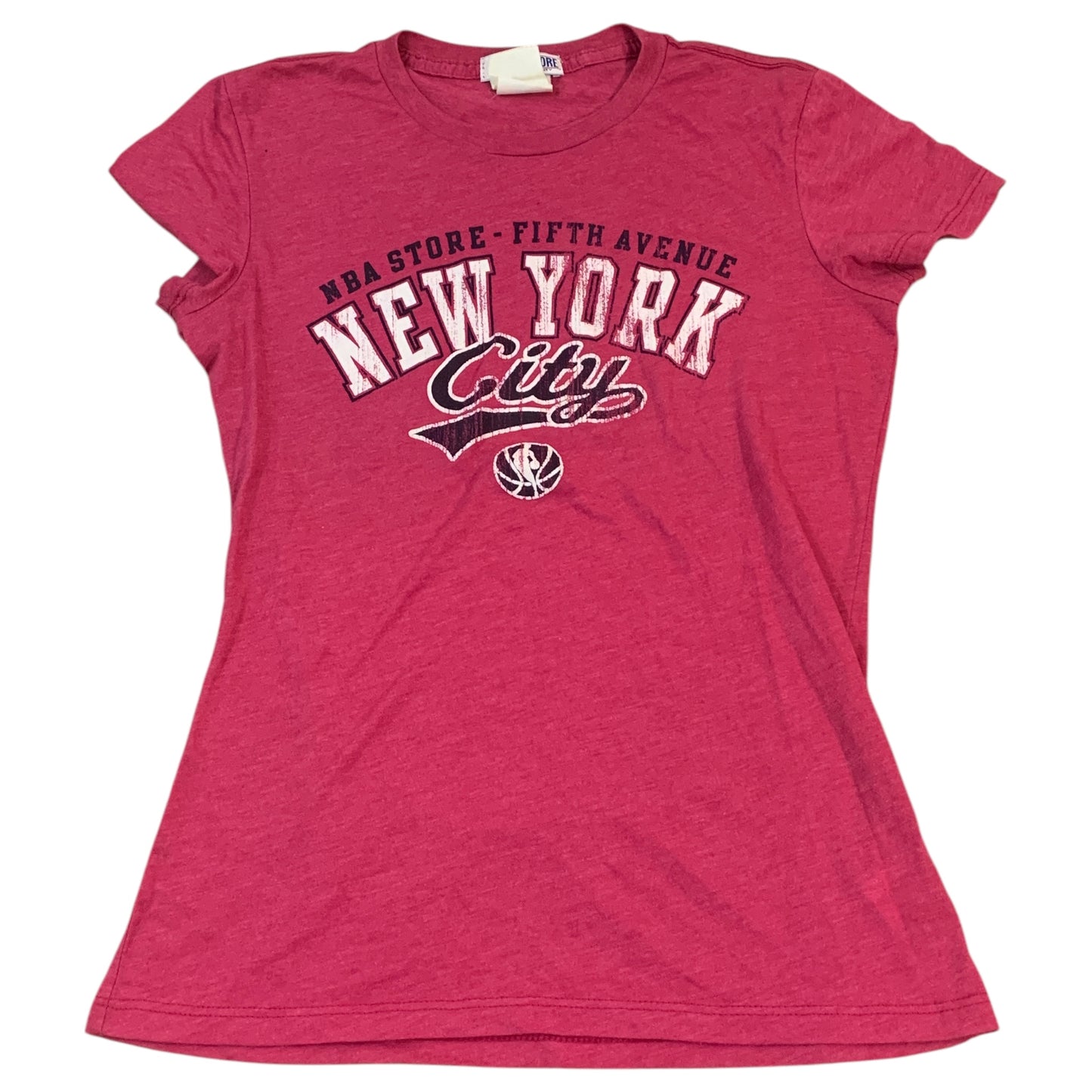 Women's T-shirt Vintage Rosa Pink NBA Store Fifth Avenue, NYC - 2000s Y2K