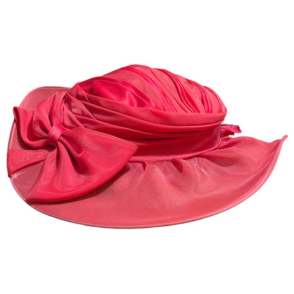 Chapéu em Organza Vermelho para Festas