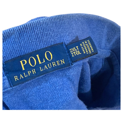 Camisa Polo Ralph Lauren Azul Modelo Tall 2XL Vintage