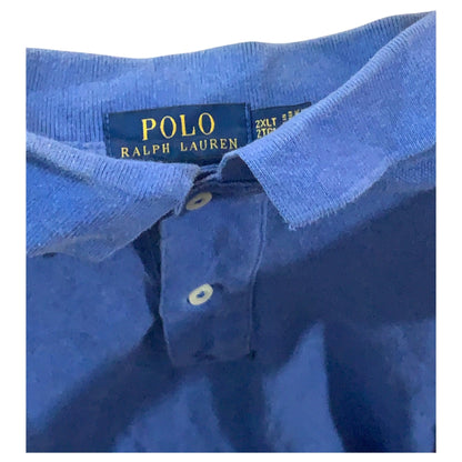 Camisa Polo Ralph Lauren Azul Modelo Tall 2XL Vintage