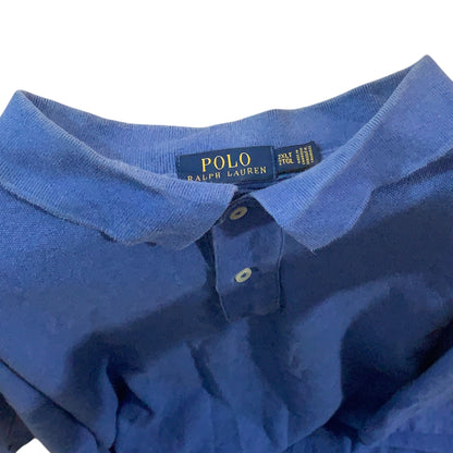 Camisa Polo Ralph Lauren Azul Modelo Tall 2XL Vintage