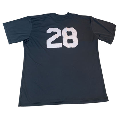 Camiseta Vintage 2000s Y2K Preta Mavericks Baseball - Tamanho XL