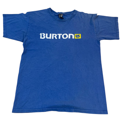 Camiseta Burton T-Shirt Azul com Letras Brancas 100% Algodão Tamanho S – Casual e Confortável