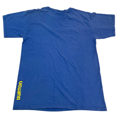 Camiseta Burton T-Shirt Azul com Letras Brancas 100% Algodão Tamanho S – Casual e Confortável