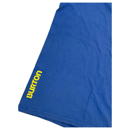 Camiseta Burton T-Shirt Azul com Letras Brancas 100% Algodão Tamanho S – Casual e Confortável