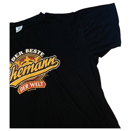 Camiseta Vintage Preta Der Beste Ehemann Der Welt" - Homenagem ao Melhor Marido do Mundo