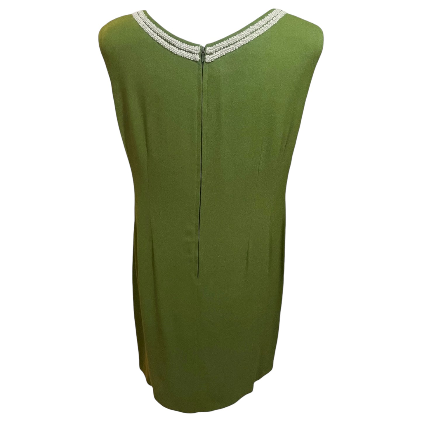 Conjunto Vintage de Vestido e Blazer Sob Medida – Alfaiataria Verde Clássico dos Anos 70