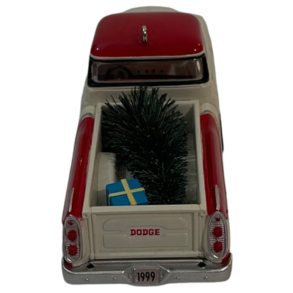 Decoração de Árvore de Natal - Caminhão Dodge Sweptside D100 1957  - Hallmark Keepsake Ornament