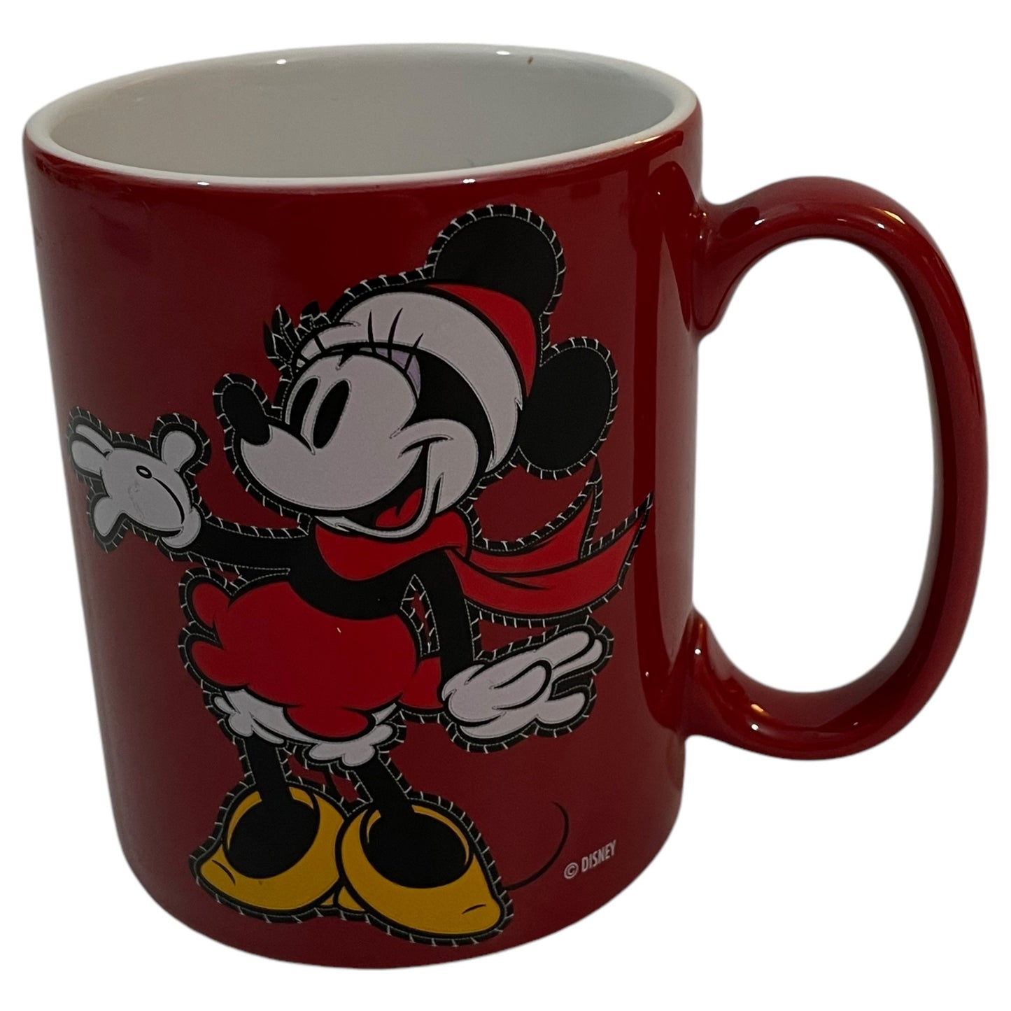 Caneca Vermelha de Natal Disney Minnie Mouse – Exclusiva Disney Store, Papai Noel