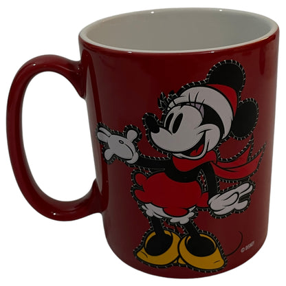 Caneca Vermelha de Natal Disney Minnie Mouse – Exclusiva Disney Store, Papai Noel