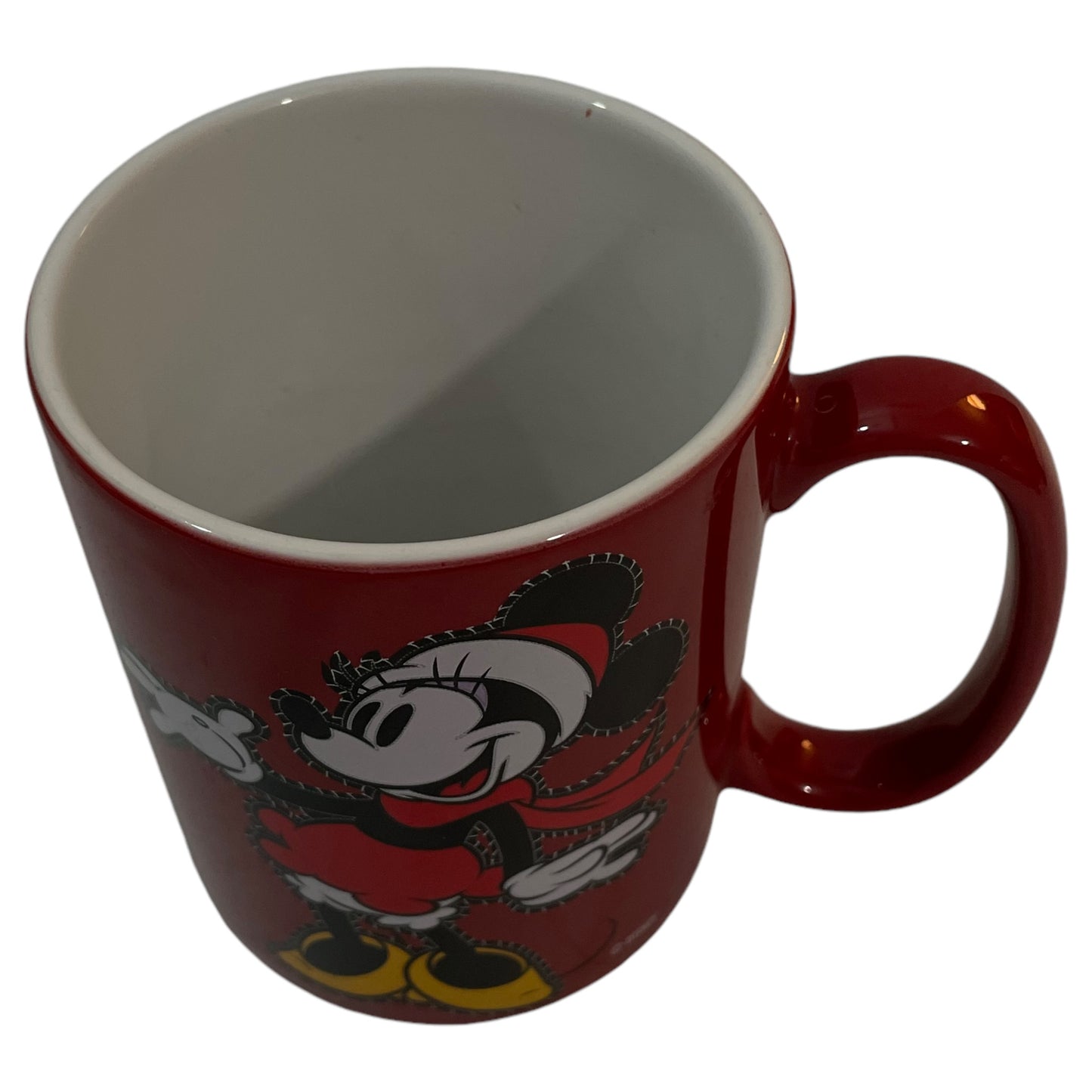 Caneca Vermelha de Natal Disney Minnie Mouse – Exclusiva Disney Store, Papai Noel