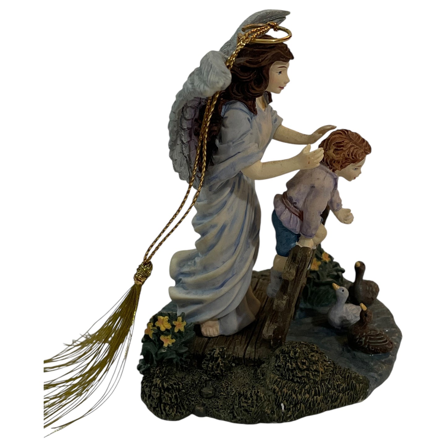 Miniatura de Decoração de Árvore de Natal - Heavenly Protector Bradford Editions 1998 - Série Someone to Watch Over Me