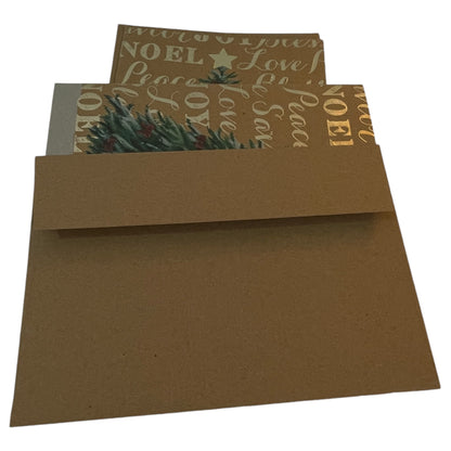 Pacote de Cartões de Natal Brother Sister Design Studio 2012 – C-BX-CRD-70, 12 Cartões e Envelopes, Mensagens de Bênçãos e Boas Festas