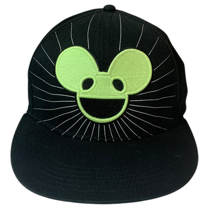 Boné Preto com Detalhe Verde Claro Bordado – Deadmau5 DJ (Snapback)