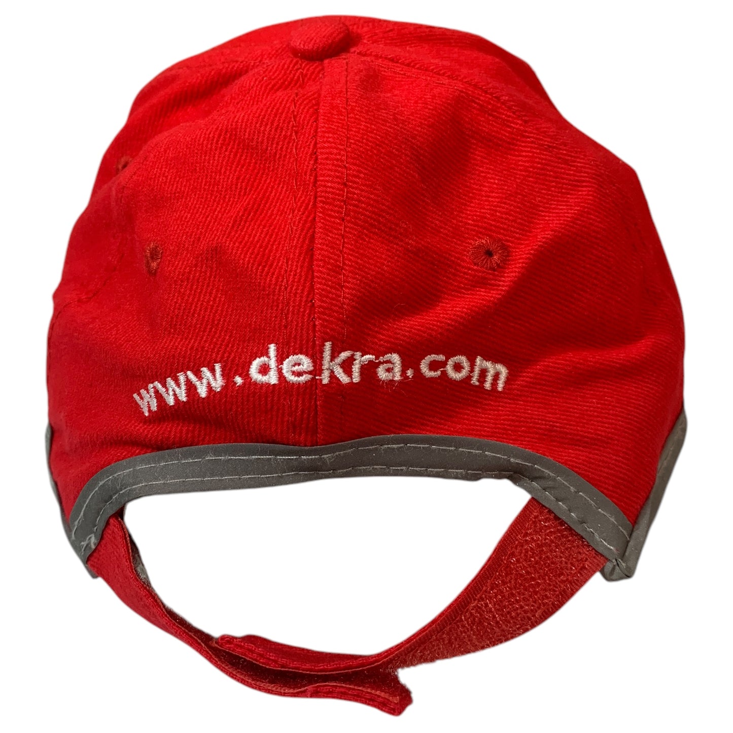 Boné Vermelho Dekra com Ajuste de Velcro - 100% Algodão