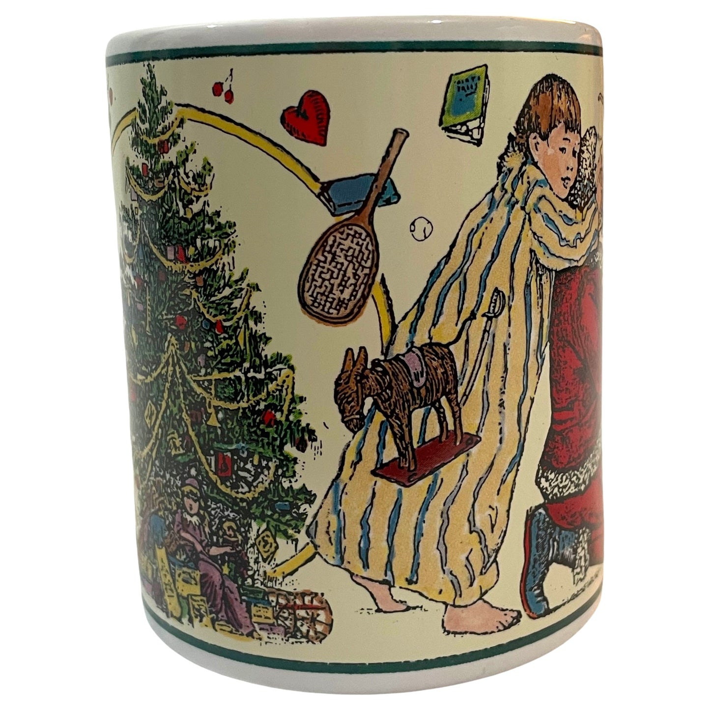 Caneca de Natal Betty Whiteaker Vintage Anos 90