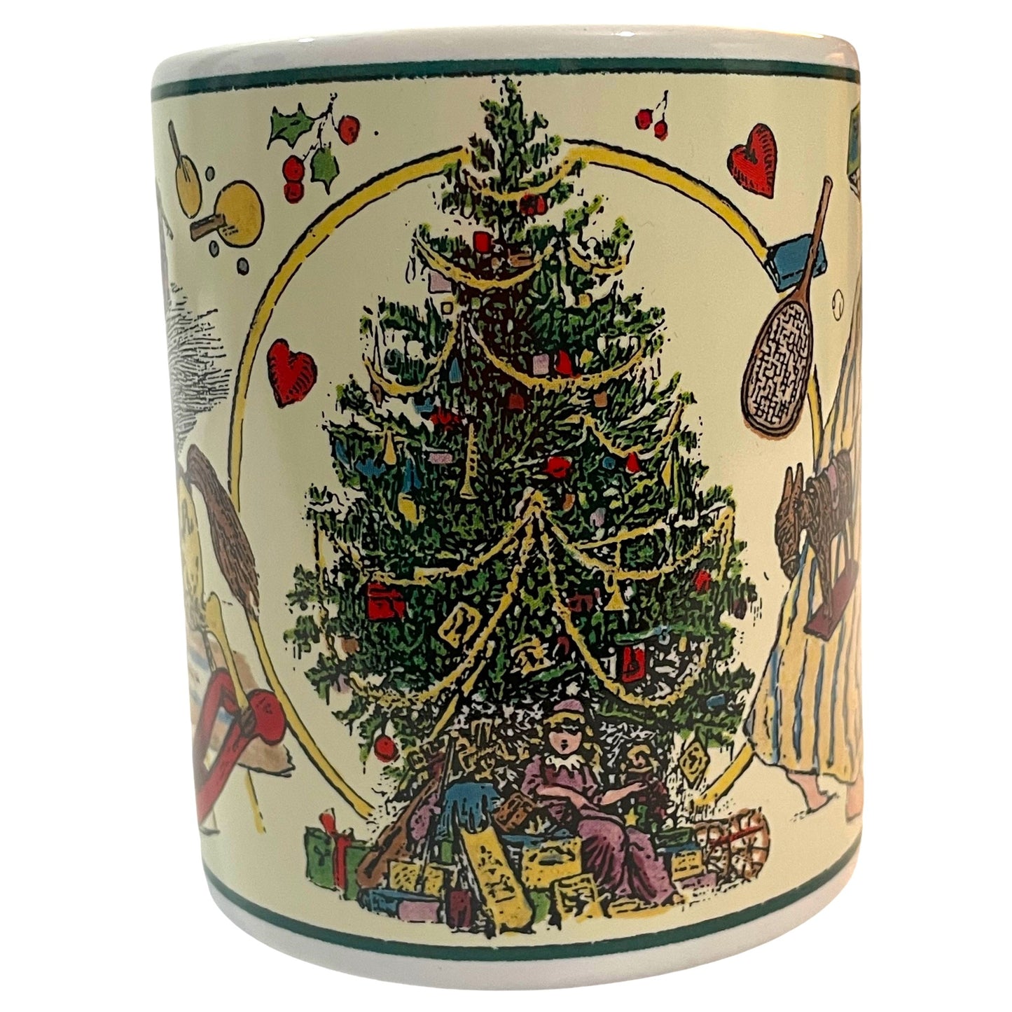 Caneca de Natal Betty Whiteaker Vintage Anos 90