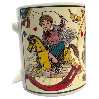 Caneca de Natal Betty Whiteaker Vintage Anos 90