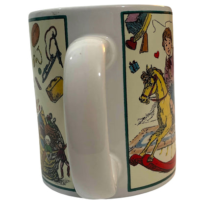 Caneca de Natal Betty Whiteaker Vintage Anos 90