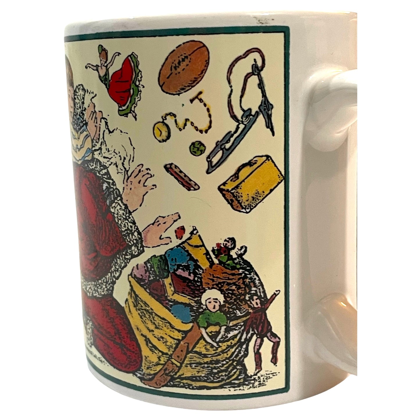 Caneca de Natal Betty Whiteaker Vintage Anos 90