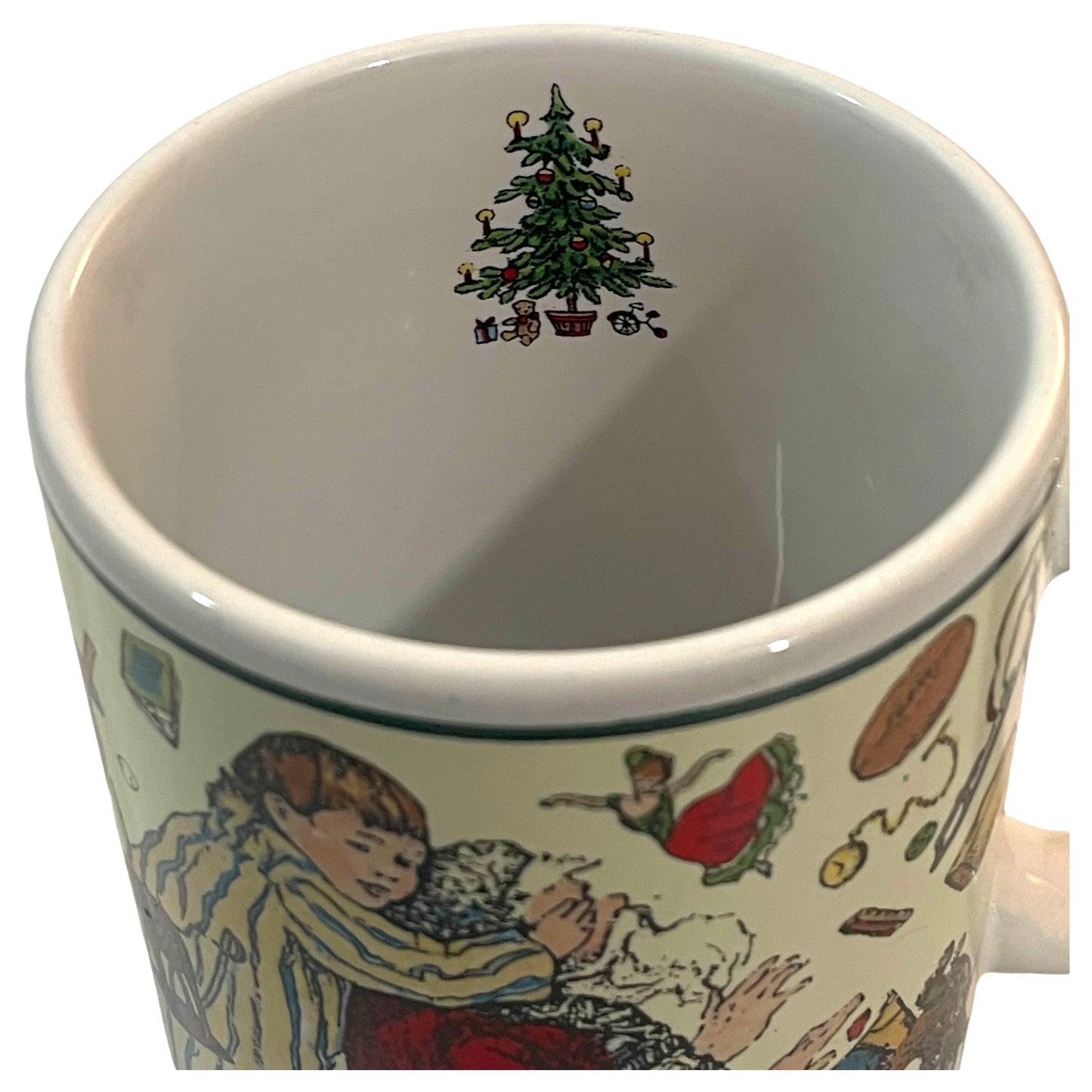 Caneca de Natal Betty Whiteaker Vintage Anos 90