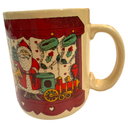 Caneca de Natal Trenditions Cerâmica Vintage Anos 90