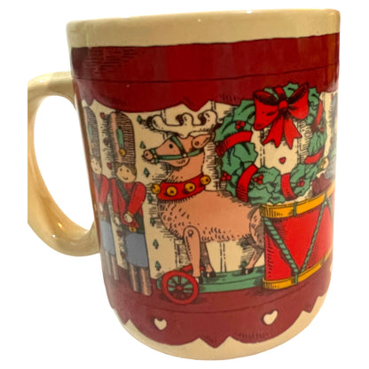 Caneca de Natal Trenditions Cerâmica Vintage Anos 90