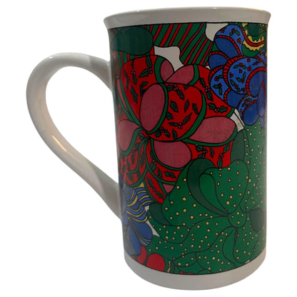 Caneca de Natal Colorida em Cerâmica