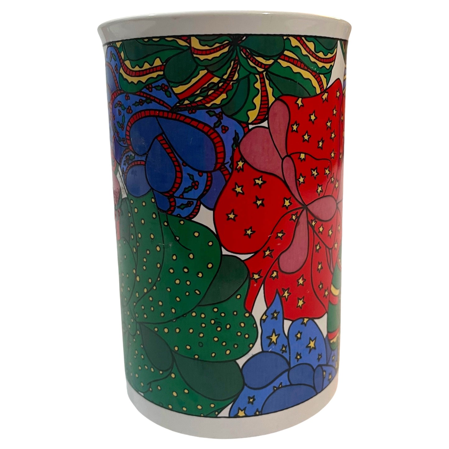 Caneca de Natal Colorida em Cerâmica