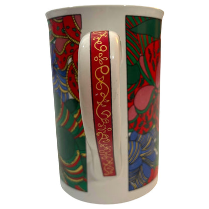 Caneca de Natal Colorida em Cerâmica