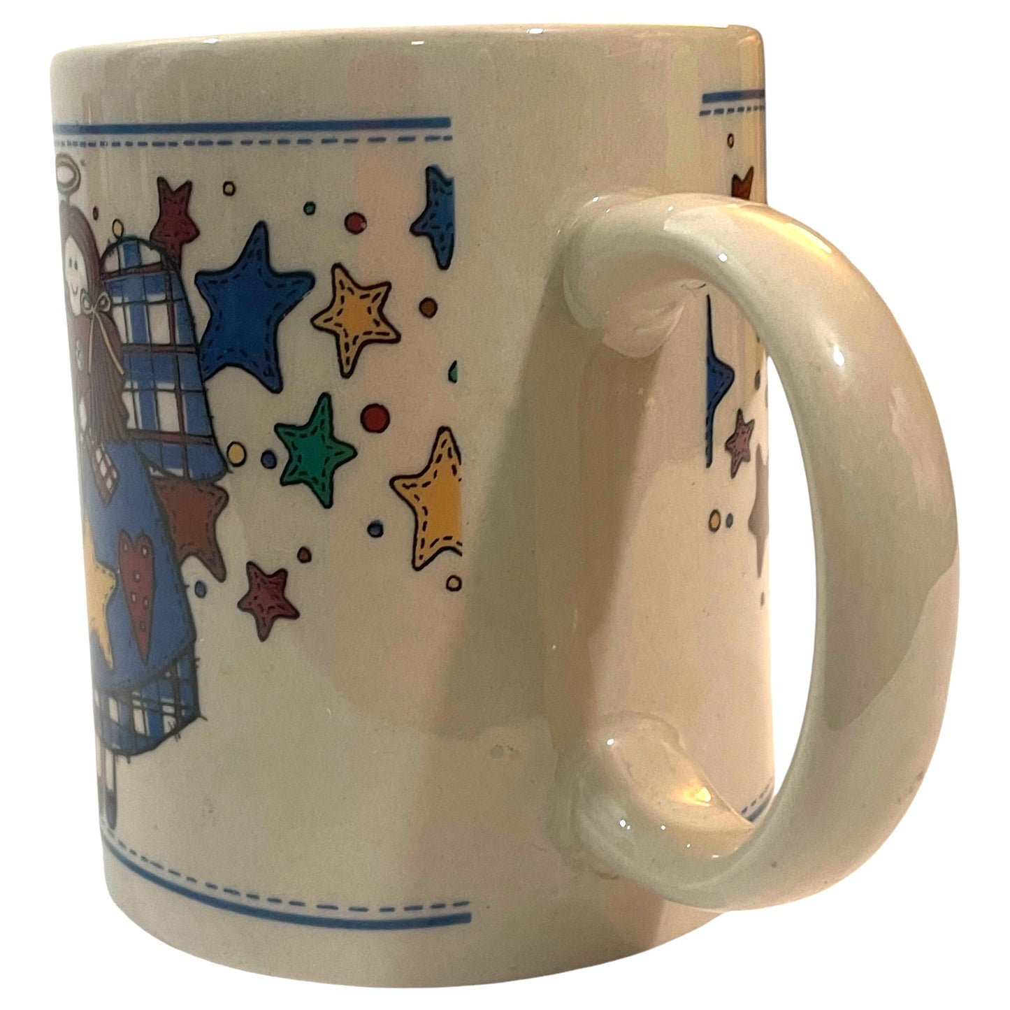 Caneca de Natal Anjo J.I.I. Cartoon Christmas Vintage 1998