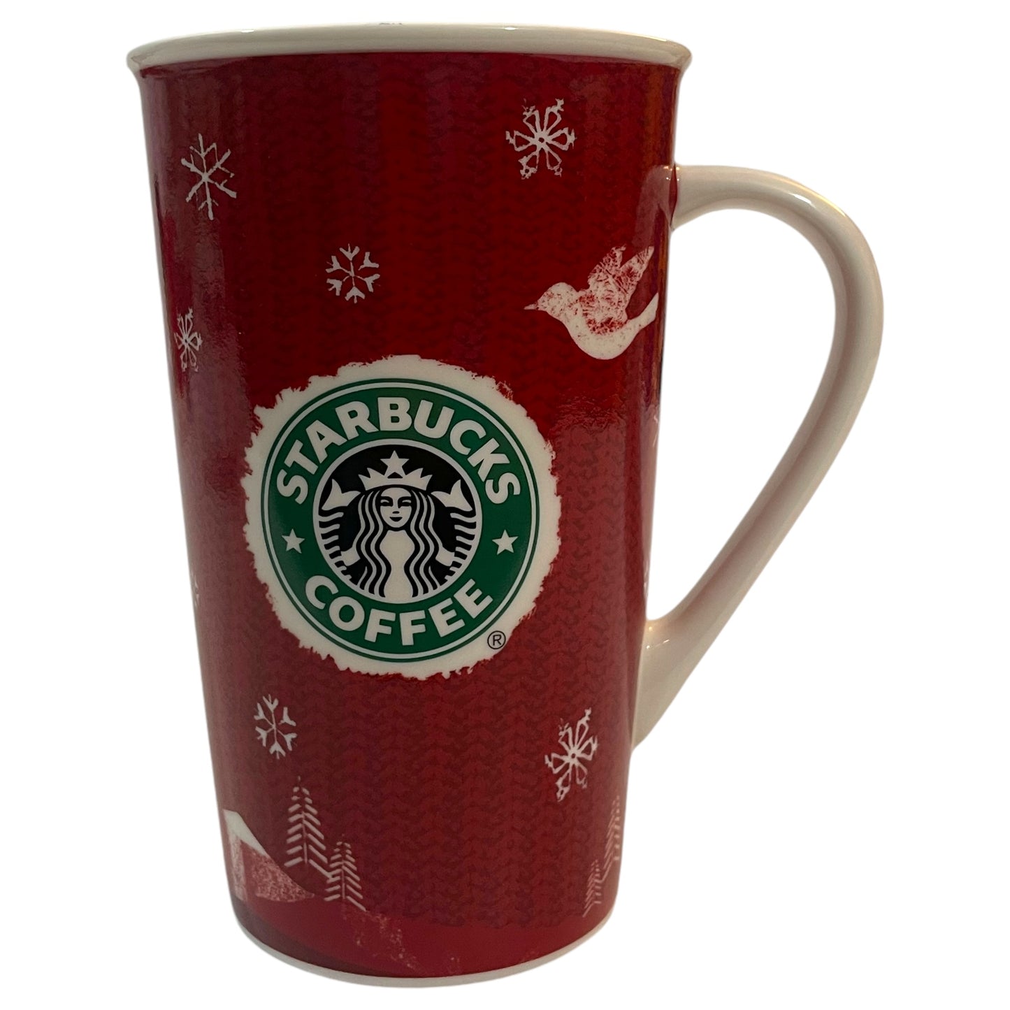 Caneca de Natal 2008 Starbucks Holiday - Edição Limitada com Árvore de Natal e Rena