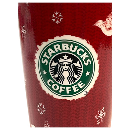 Caneca de Natal 2008 Starbucks Holiday - Edição Limitada com Árvore de Natal e Rena