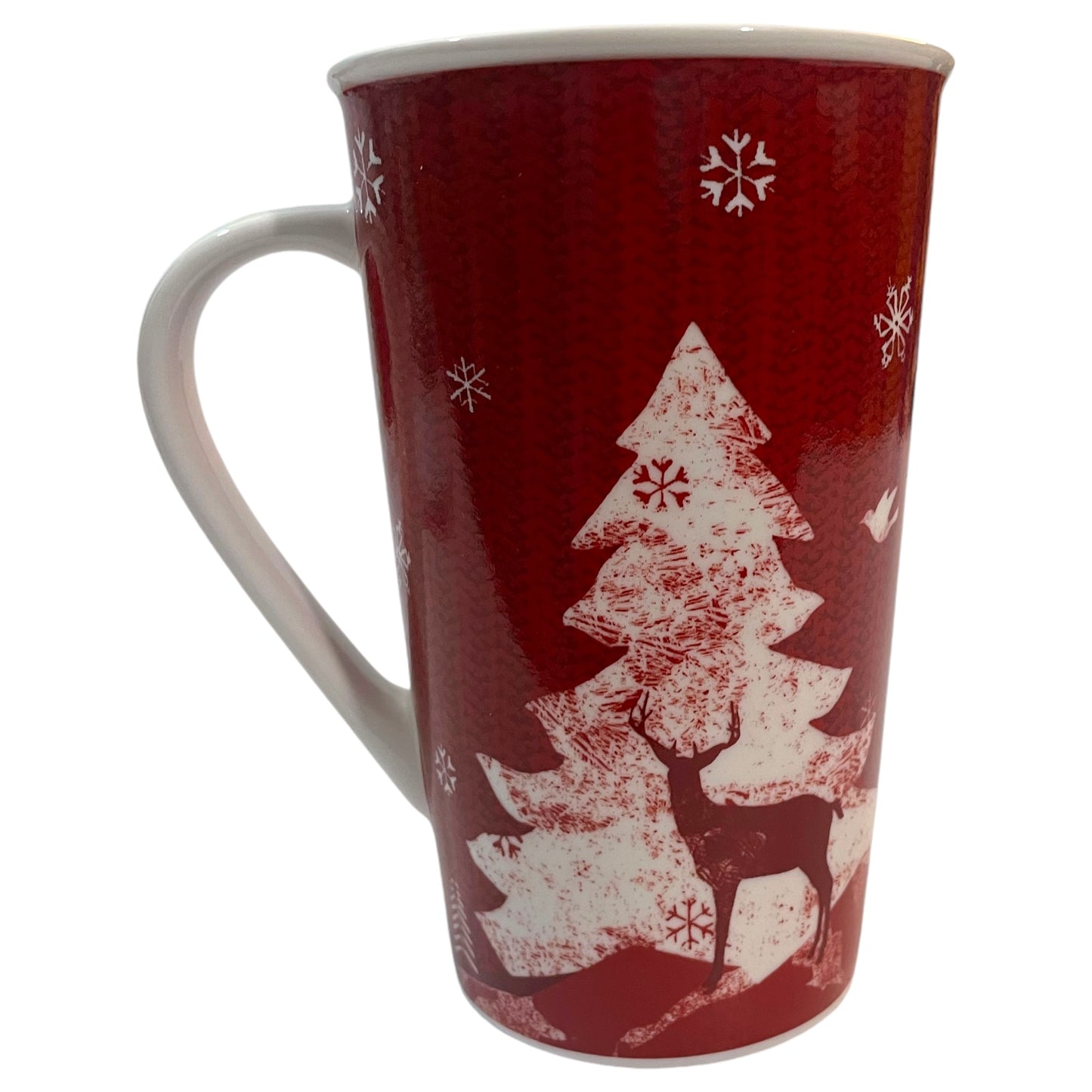 Caneca de Natal 2008 Starbucks Holiday - Edição Limitada com Árvore de Natal e Rena