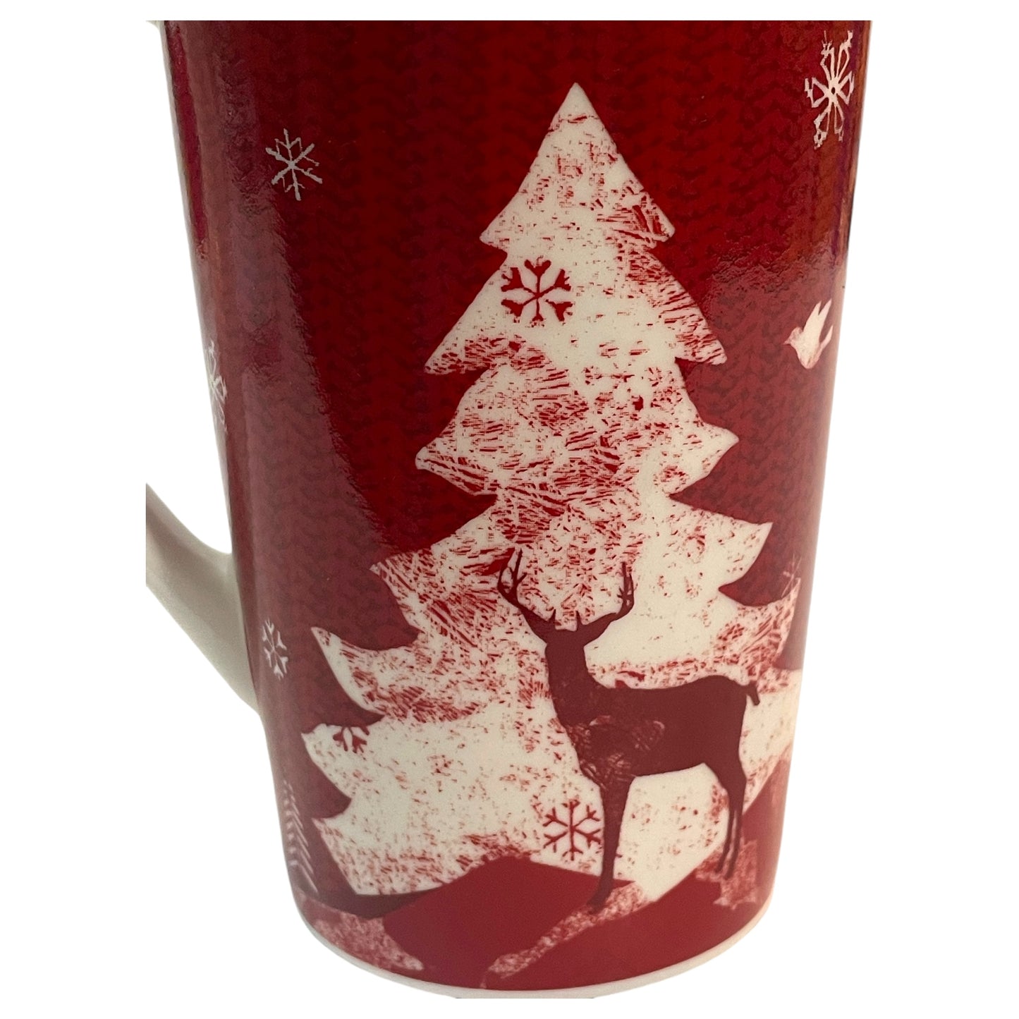 Caneca de Natal 2008 Starbucks Holiday - Edição Limitada com Árvore de Natal e Rena