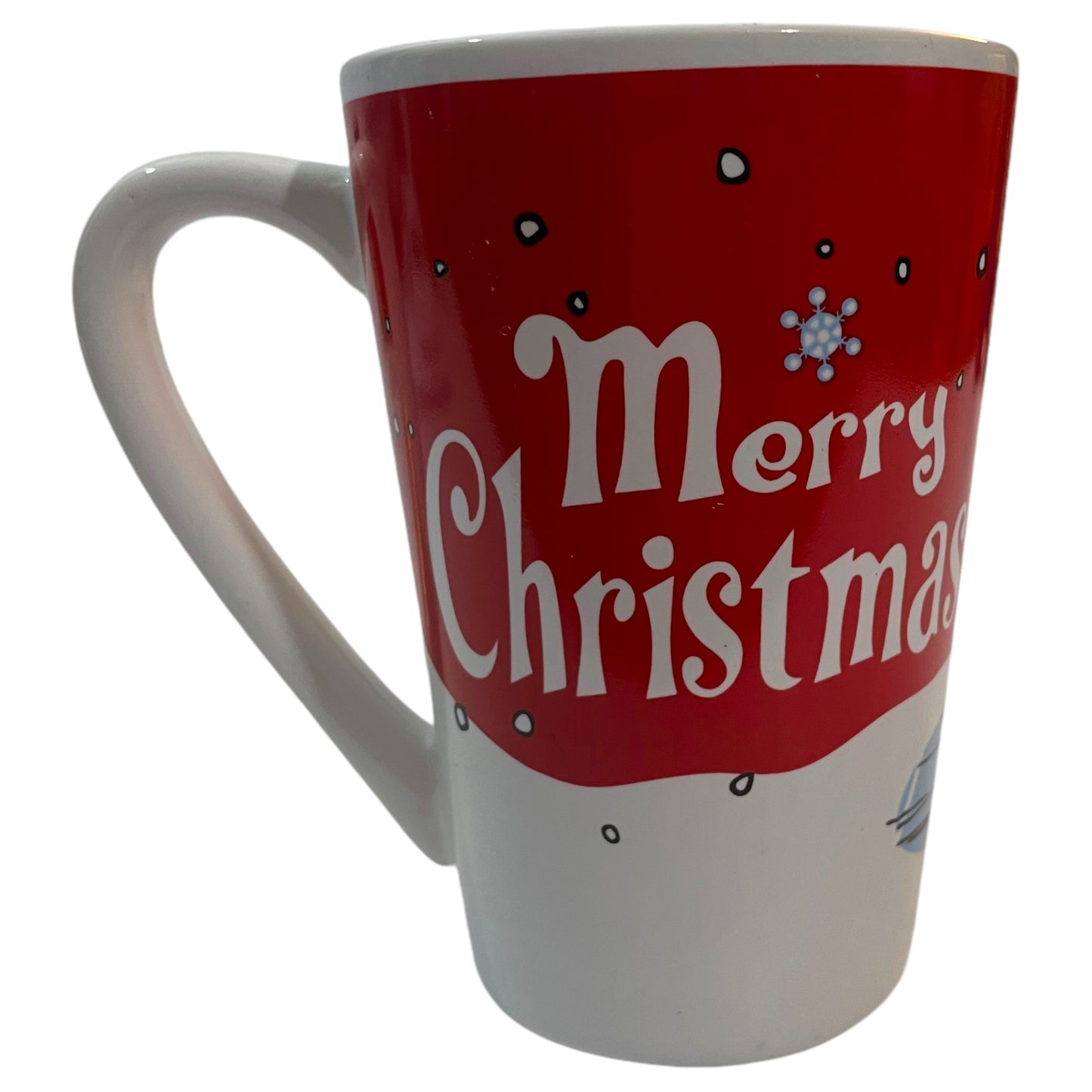 Caneca Grande de Cerâmica Merry Christmas Snoopy Peanuts