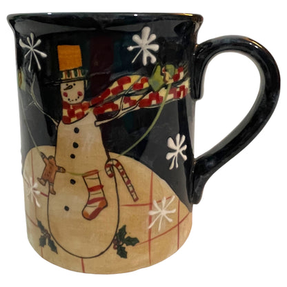 Caneca de Natal Boneco de Neve Vintage Susan Winget