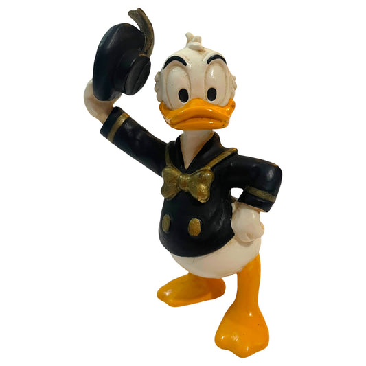 Boneco Pato Donald Disney – Pintado à Mão, Fabricado por Bully, Alemanha (Anos 1980)