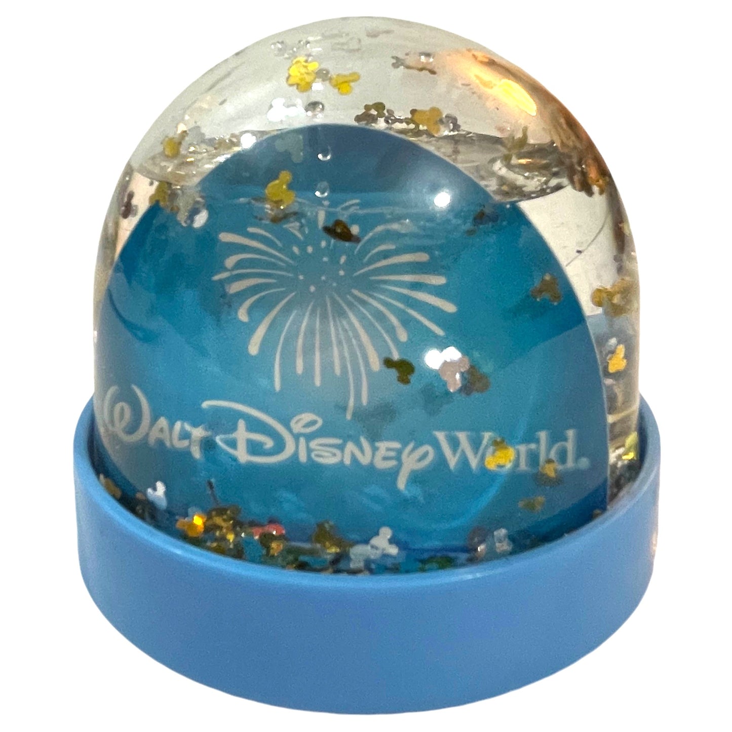 Globo de nieve Disney Tinkerbell – Con estrellas doradas y fondo azul claro, Walt Disney World