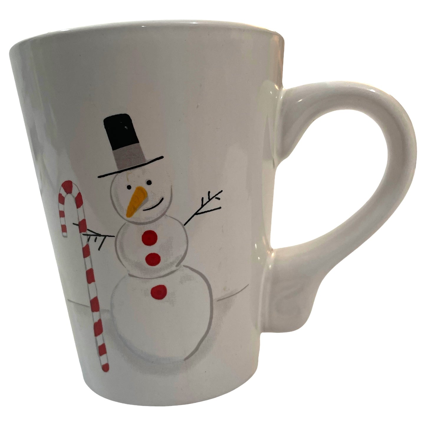 Caneca de Natal Vintage California Pantry "Snowman" Julie Scott, Década de 1990