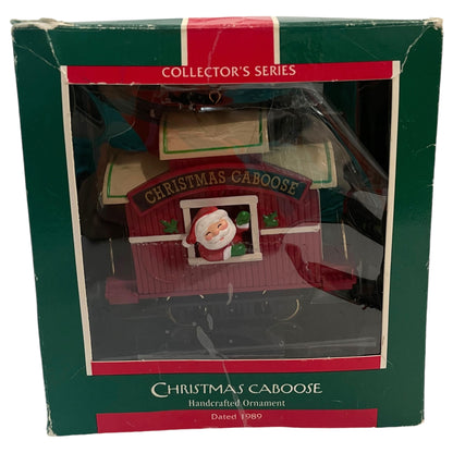 Ornamento Natalino Hallmark Christmas Caboose 1989, Coleção de Natal, Vintage