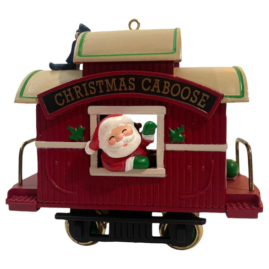 Ornamento Natalino Hallmark Christmas Caboose 1989, Coleção de Natal, Vintage