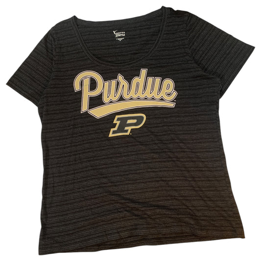 T-Shirt Esportiva Feminina Purdue Cinza – Tamanho 2XL da Campus Lifestyle 2000s