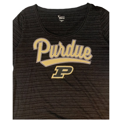 T-Shirt Esportiva Feminina Purdue Cinza – Tamanho 2XL da Campus Lifestyle 2000s