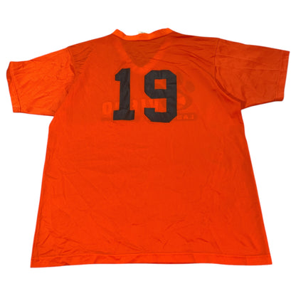 Camisetas Desportivas Oviedo Lady Lions Baseball Jersey Laranja  – Tecido Respirável, Tamanho XL